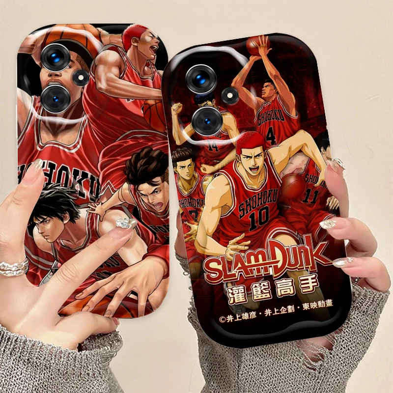 Anime SLAM DUNK Cool For Xiaomi Redmi Note 13 12 12S 11S 11 10 9 8 10A 9C Pro Plus 5G Wave Oil Cover Phone Case