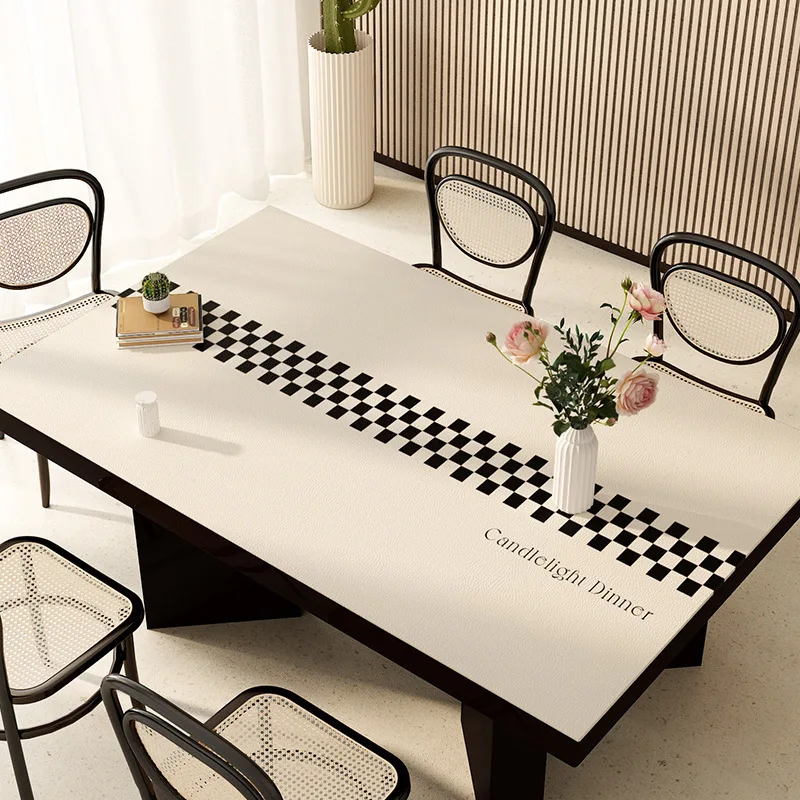 

Luxury High-end Sense Leave-in Table Mat, Easy To Take Care of, Placemat, Heat-insulating Leather Coffee Table Cushion