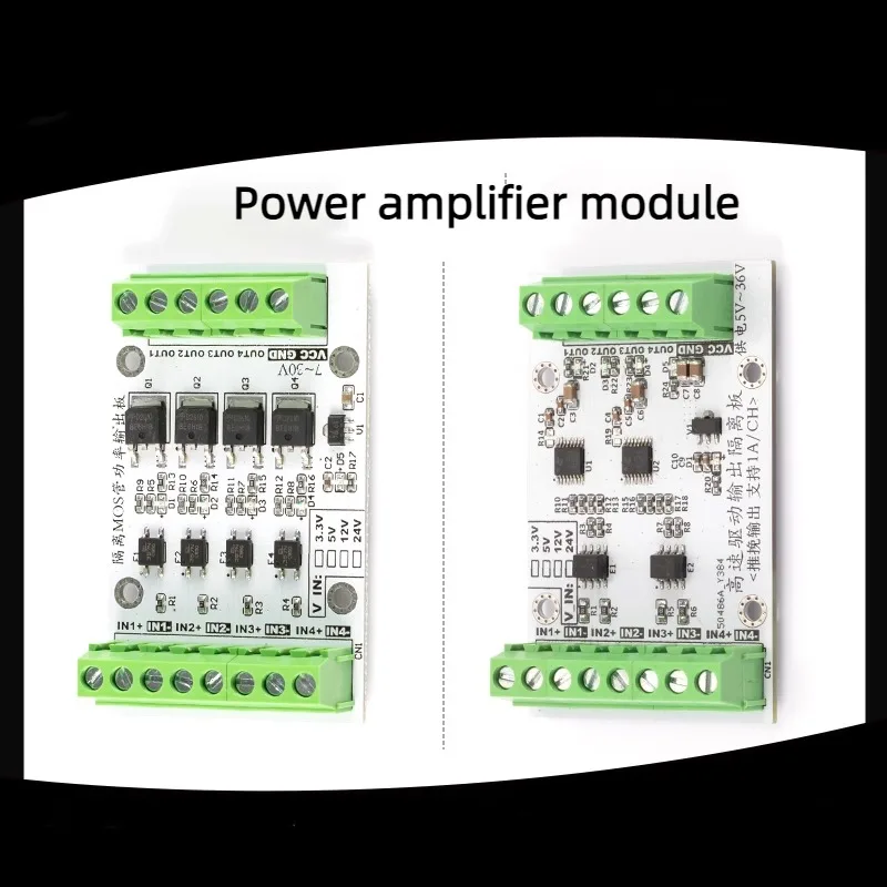 4-channel NPN/PNP Board Output Power Amplifier Relay Solenoid Valve Drive MOS Tube Continuous Current