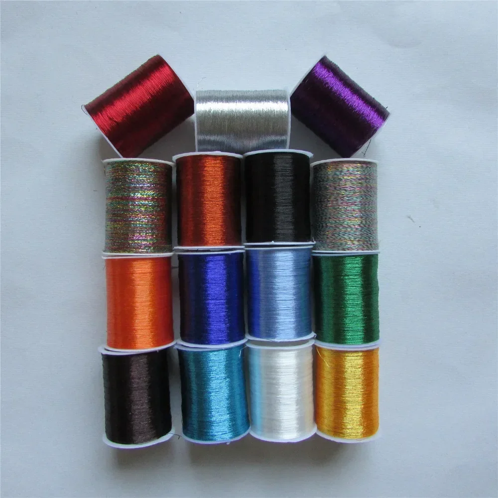 multicoloured select high quality family expenses metal color  embroidery sewing thread DIY clothing accessory 60 yard 1pcs sell