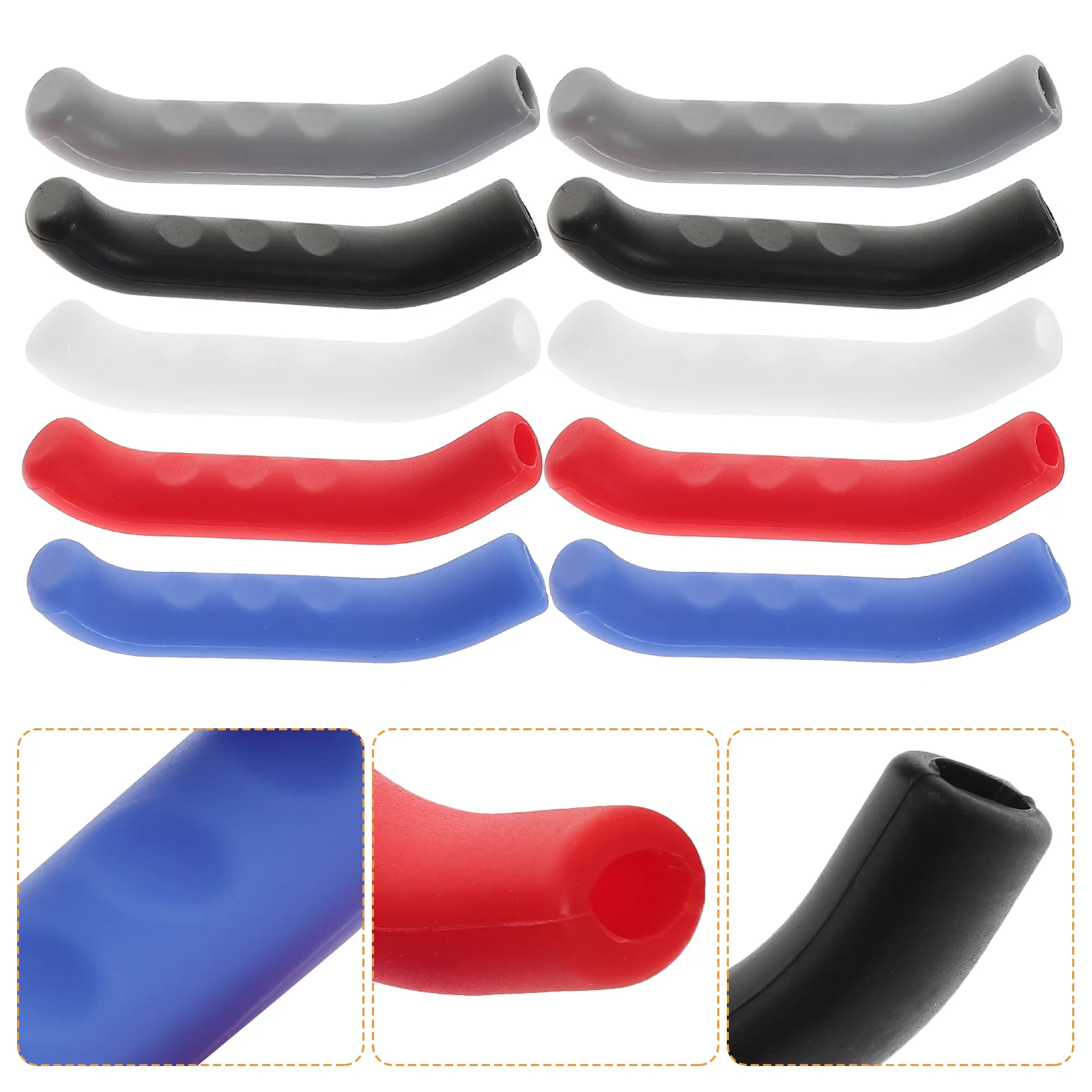 

5 Pairs Brake Lever Protector Handlebar Sleeve Brakes Electric Bike for Mountain Resin Grip Cover Grips Bicycle Child