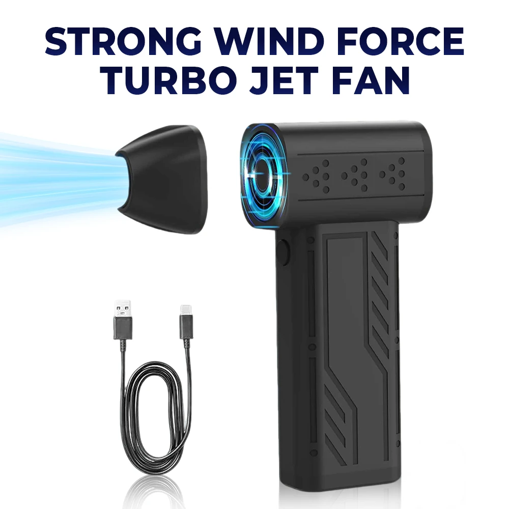 150,000 دورة في الدقيقة منفاخ الهواء الكهربائية توربو مروحة عنيفة فرش السيارات عالية السرعة توربو مروحة نفاثة USB قابلة للشحن منفاخ غبار قوي #2