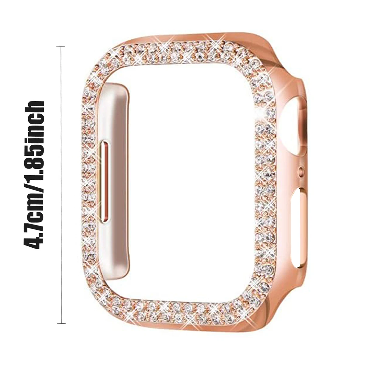 Protective Case for Apple Watch 9 8 7 41mm 45mm Bling Rhinestone Women Bumper Frame Cover iWatch Series 40mm 44mm 6/5/4 SE