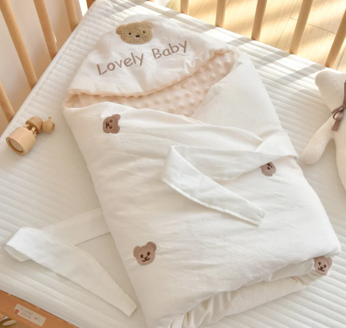 Baby Blanket Newborn Swaddle Wrap Spring Autumn Cotton Soft Envelope Baby Receiving Blankets Boy Girl Baby Sleepsack Stuff