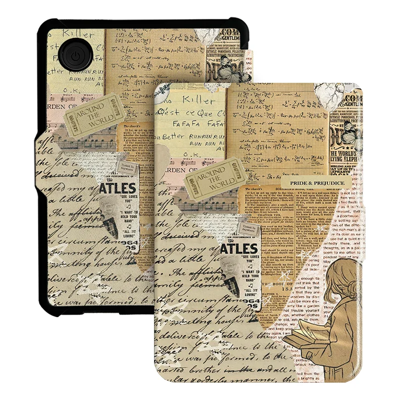 Etui Twosheep 6-calowe na Kobo Clara BW Clara Color Clara 2E TPU Magnetyczne Klapka Automatyczne Budzenie/Zasypianie Miękka Obudowa TPU Styl Ins — zdjęcie produktu 7