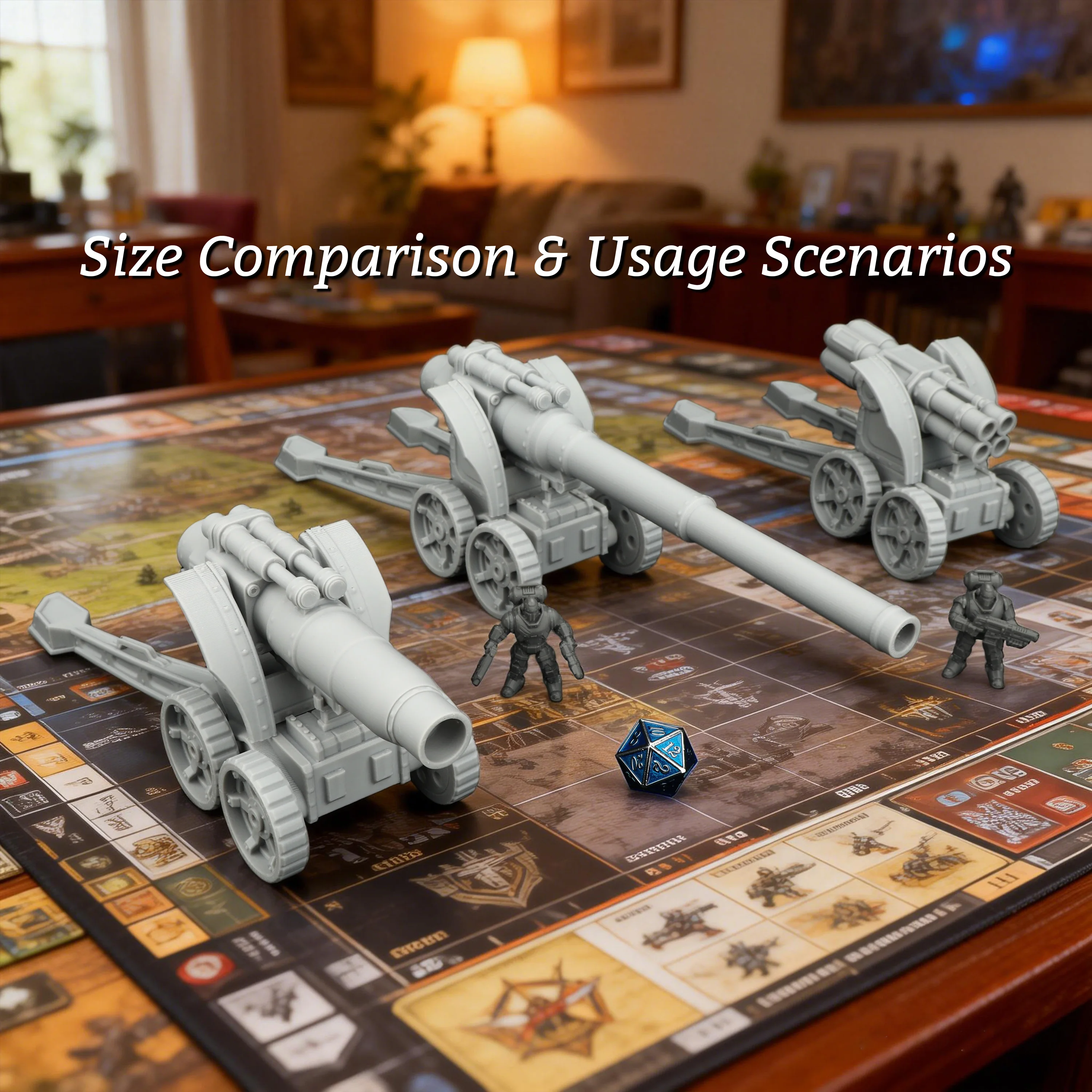 Heavy Sci-Fi Mobile Unit Miniature, 28mm 1:56 Scale, Detailed TTRPG Terrain Model for Tabletop Games and Space Dioramas