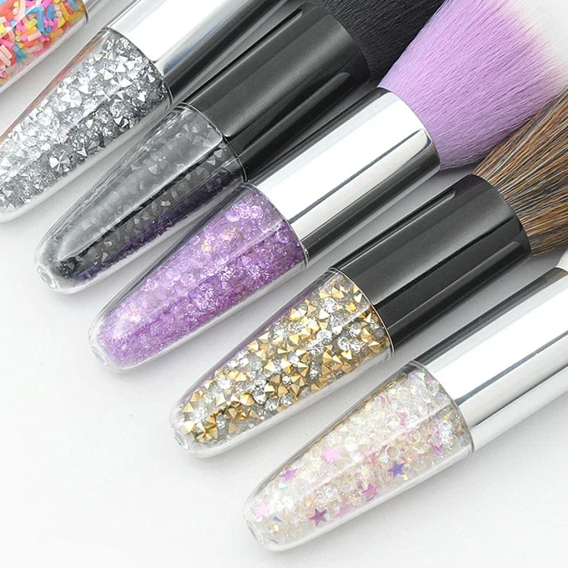 Acrílico uv gel polonês pó ferramenta de limpeza beleza pincéis de maquiagem acessórios manicure escova da arte do prego remover escova de poeira do prego