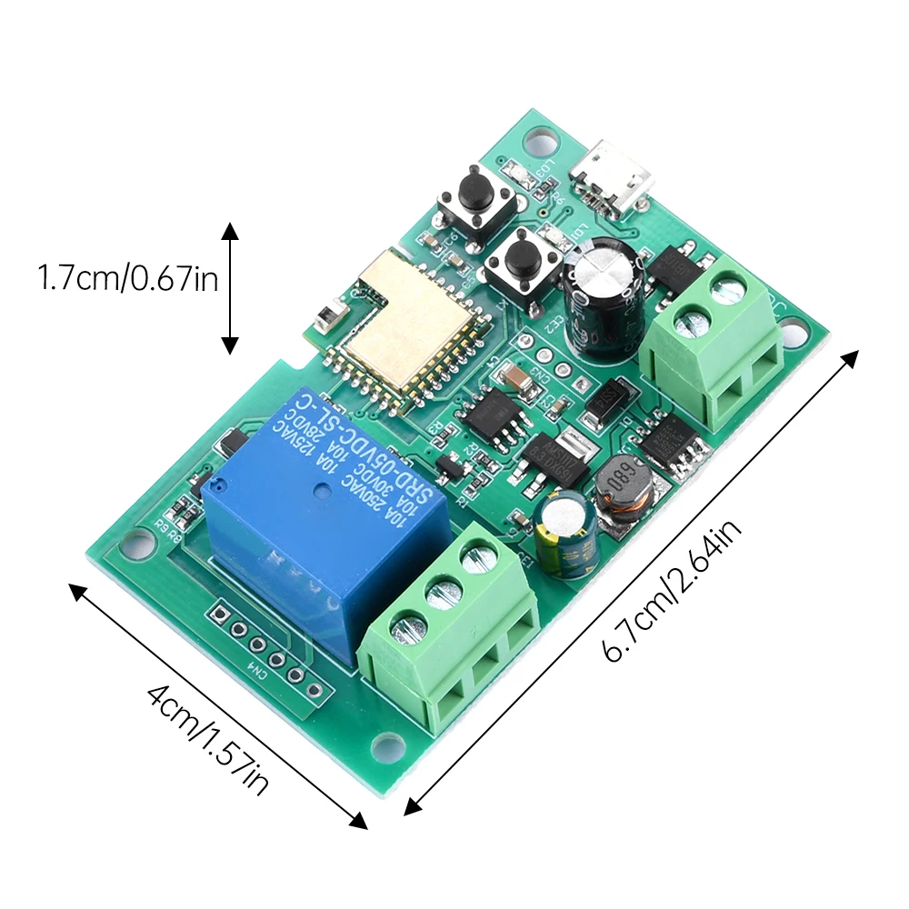 WLAN-Funk-Schaltrelaismodul für Smart Home 5V/DC7-32V Anwendbar für Zugangskontrolle, PC-Einschaltung, Garagentor – Detail 7