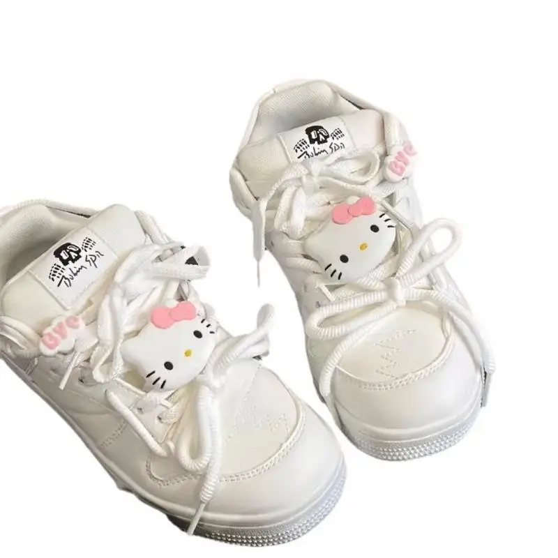 Saniris Anime Hello Kitty Board Shoes Kawaii comodo cartone animato antiscivolo Sneakers primavera estate carino scarpe per il tempo libero regalo