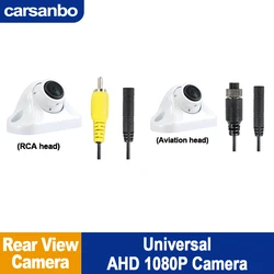 Carsanbo Car Rear View Camera WDR Camera AHD IMAX307 Chip 1080P Night Vision Universal Camera For Pickup Sedan