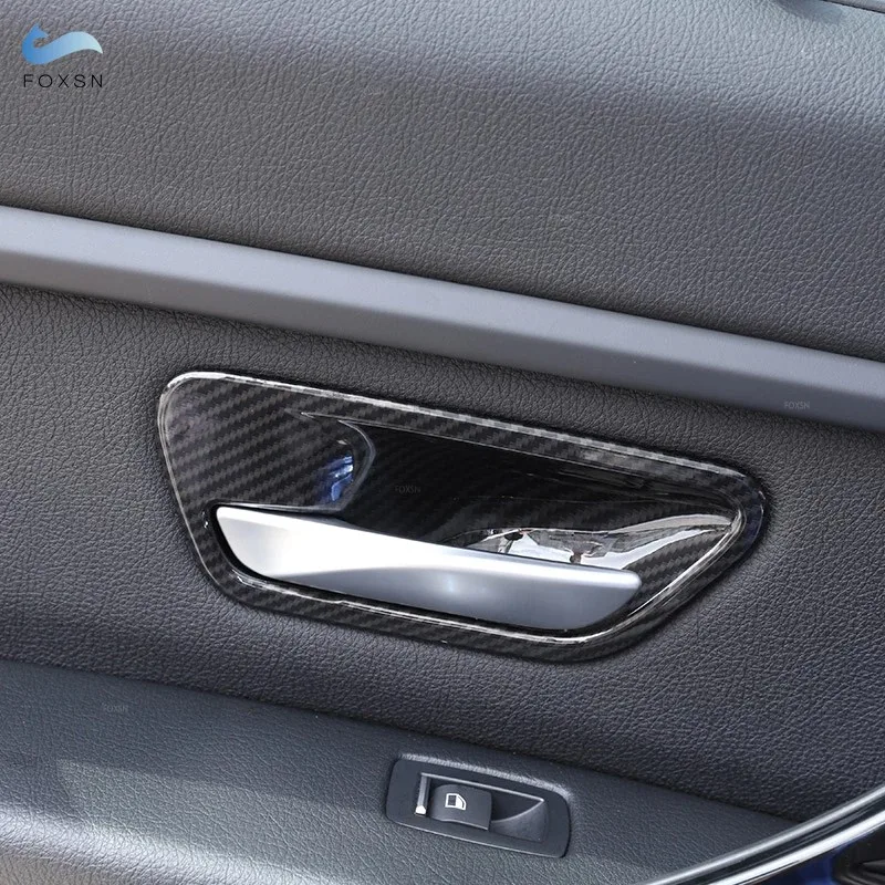 

Carbon Fiber Texture Car Door Handle Bowl Cover Trim For BMW 3 4 Series F30 F32 2013 2014 2015 2016 2017 2018