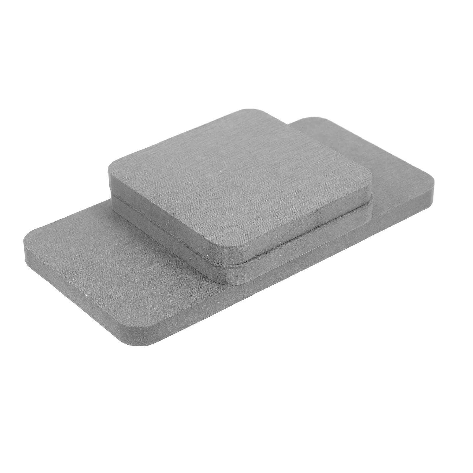 

3pcs Anti-Slip Soap Dish Set 16x8cm 8x8cm Deep Gray Diatomite Water Absorbent Mats For Bathroom Countertop Dry Coasters