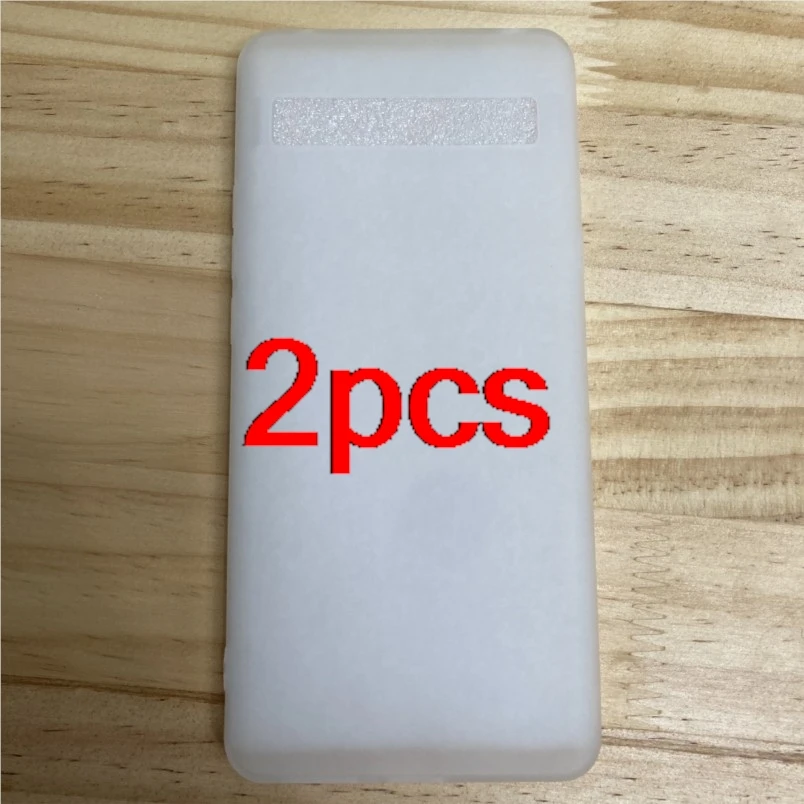 

2 шт., белый матовый мягкий чехол из ТПУ для телефона TCL 10 Plus, защитный чехол