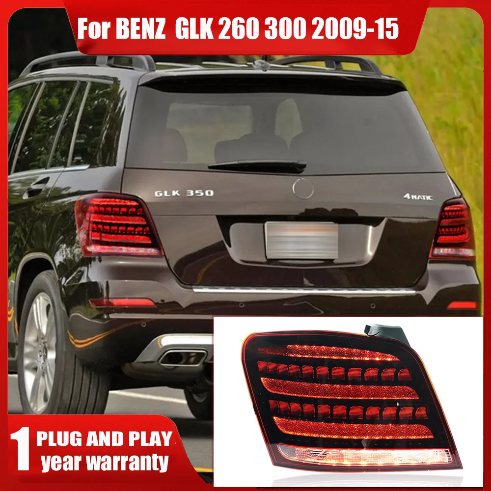 

1pair LED Tail Light Assembly for Benz GLK 260/300 2009-2015 Taillights Plug and Play LED Running Dynamic Turning Rear Tail lamp