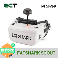 FatShark Scout 4 Inch 1136x640 NTSC/PAL Auto Selecting FPV Goggles Video Headset Bulit-in Battery DVR For RC Racing Drone