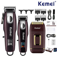 Kemei Professional Hair Clippers Kit,Rechargeable Hair Trimmer,Men's Electric Shaver,Hair Cutting Machine,KM-8526,2031,PG233,kit