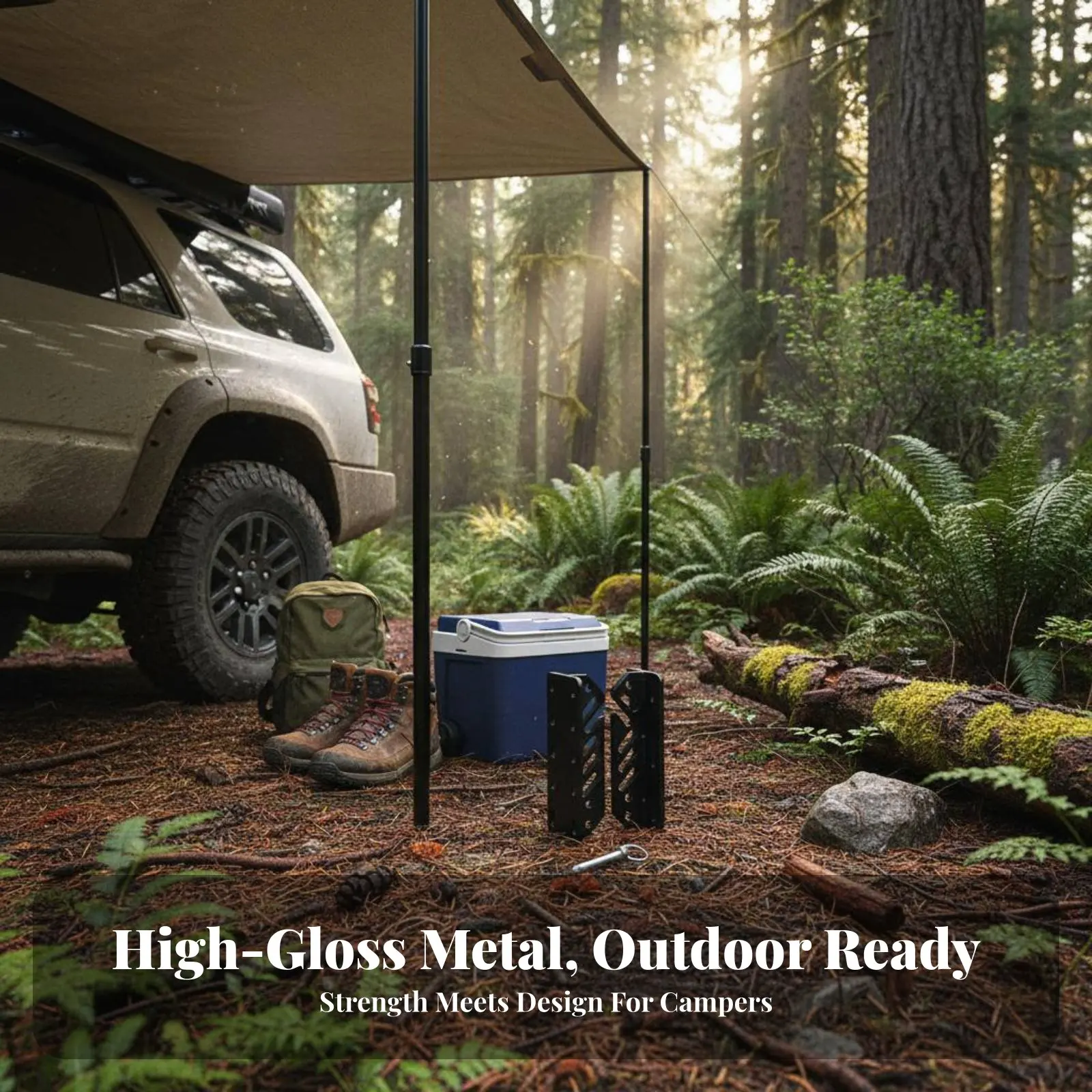 

Car Side Awning Mount Easy Installation Car Side Awning Bracket Roof Rack Tent Mount Low-Sleek Design