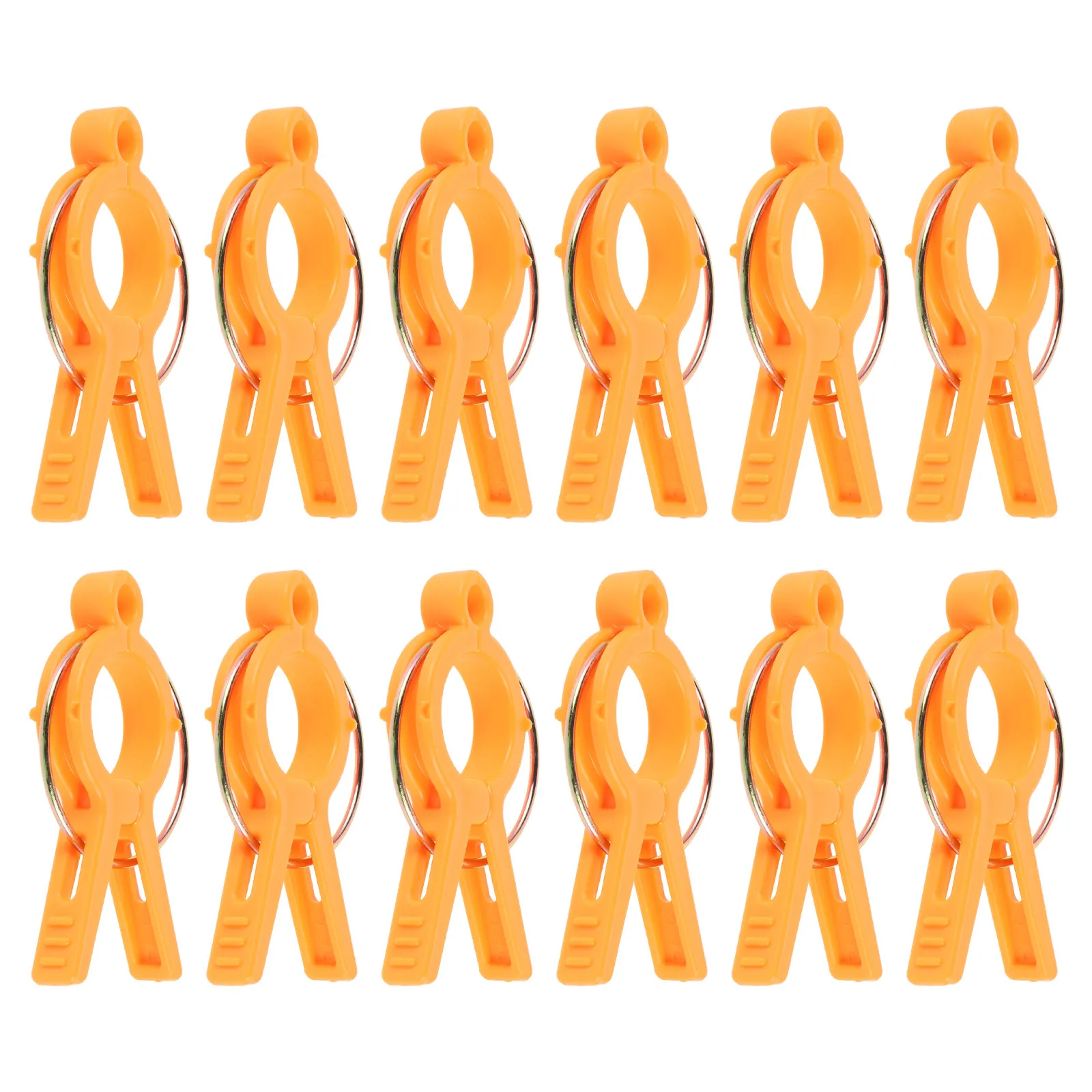12Pcs Tomato Stem Support Clips Reusable Plastic Plant Fixing Clamps for Garden Vegetables Prevent Bending Upright Growth