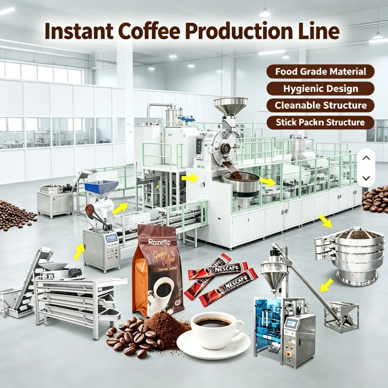 Coffee Equipment Manufacturers - Custom Coffee Manufacturing Plant Iced Instant