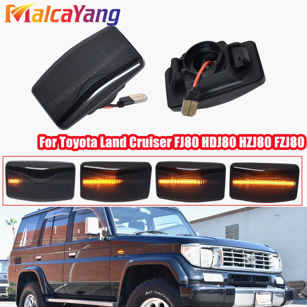 For Toyota Corolla E90 Celica Land Cruiser J80 Prado MR2 Starlet Carina Lexus LS400 LED Dynamic Sequential Turn Signal Indicator