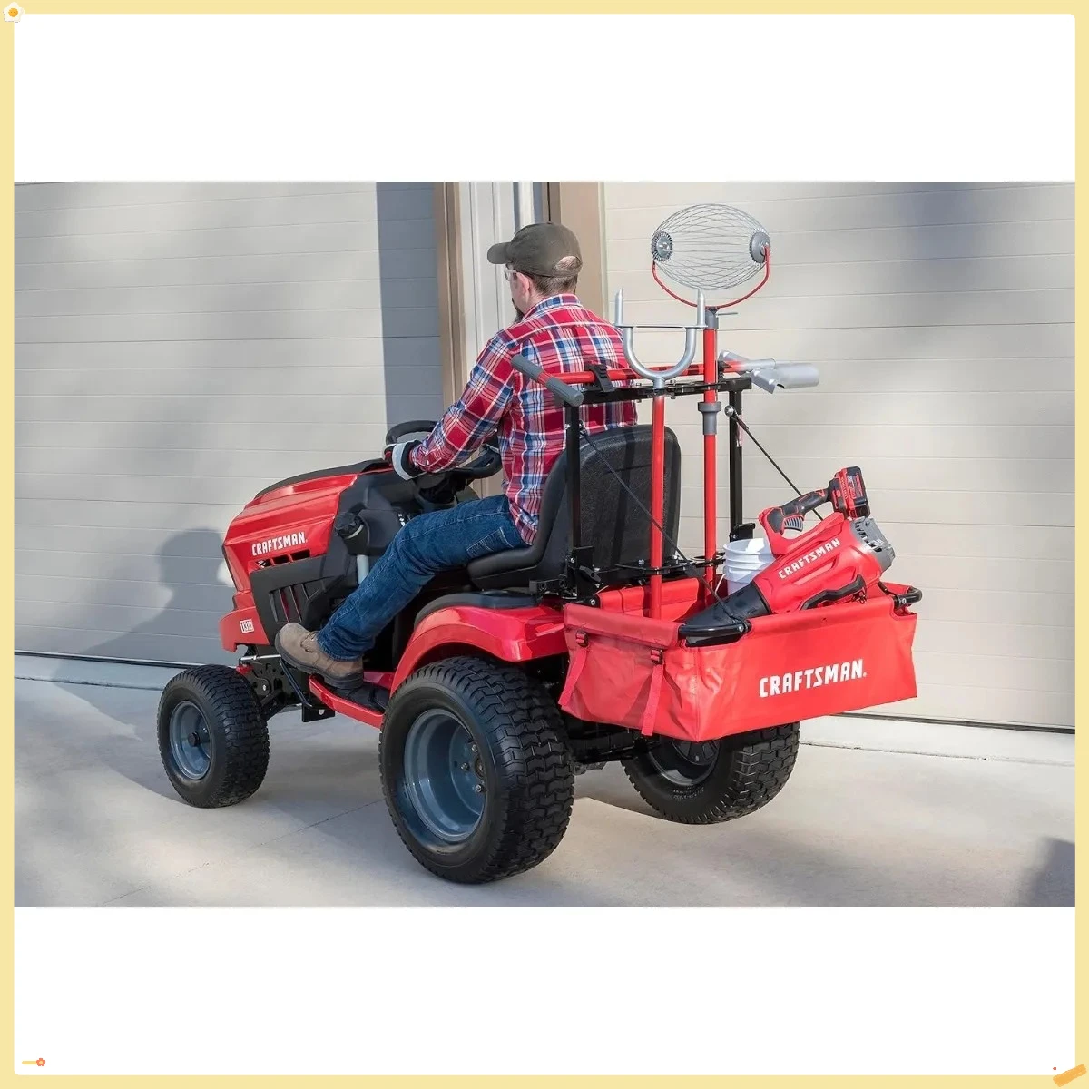 رف أدوات رايدر، 25.5 بوصة عمق × 23.5 بوصة عرض × 29.6 بوصة ارتفاع، أحمر