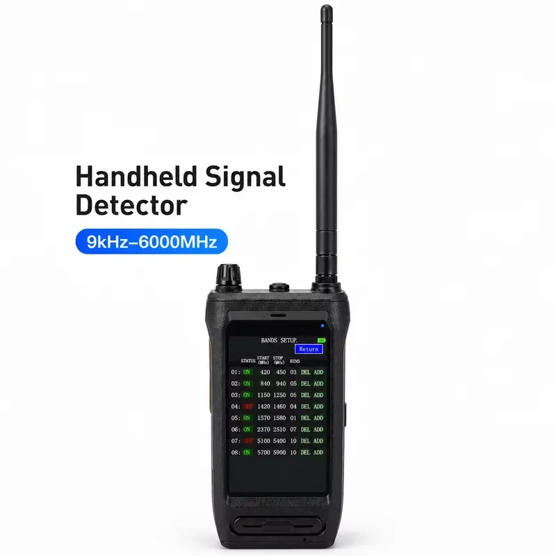 Wireless FPV 300M 868M 915M 1.2G 1.4G 2.4GHz 5.8GHz Scanner Alarm Handheld Detection Device Portable