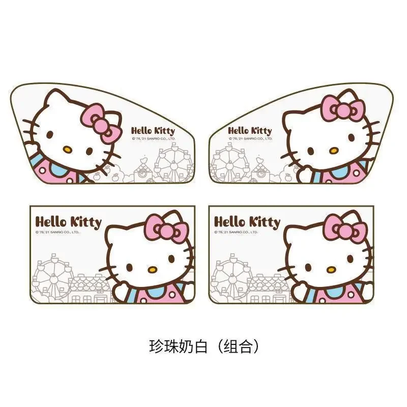 

Sanrio автомобильный солнцезащитный козырек, летняя занавеска, защита от солнца, детский магнитный абсорбирующий козырек с героями мультфильмов «Hello Kitty», автоаксессуары, подарок