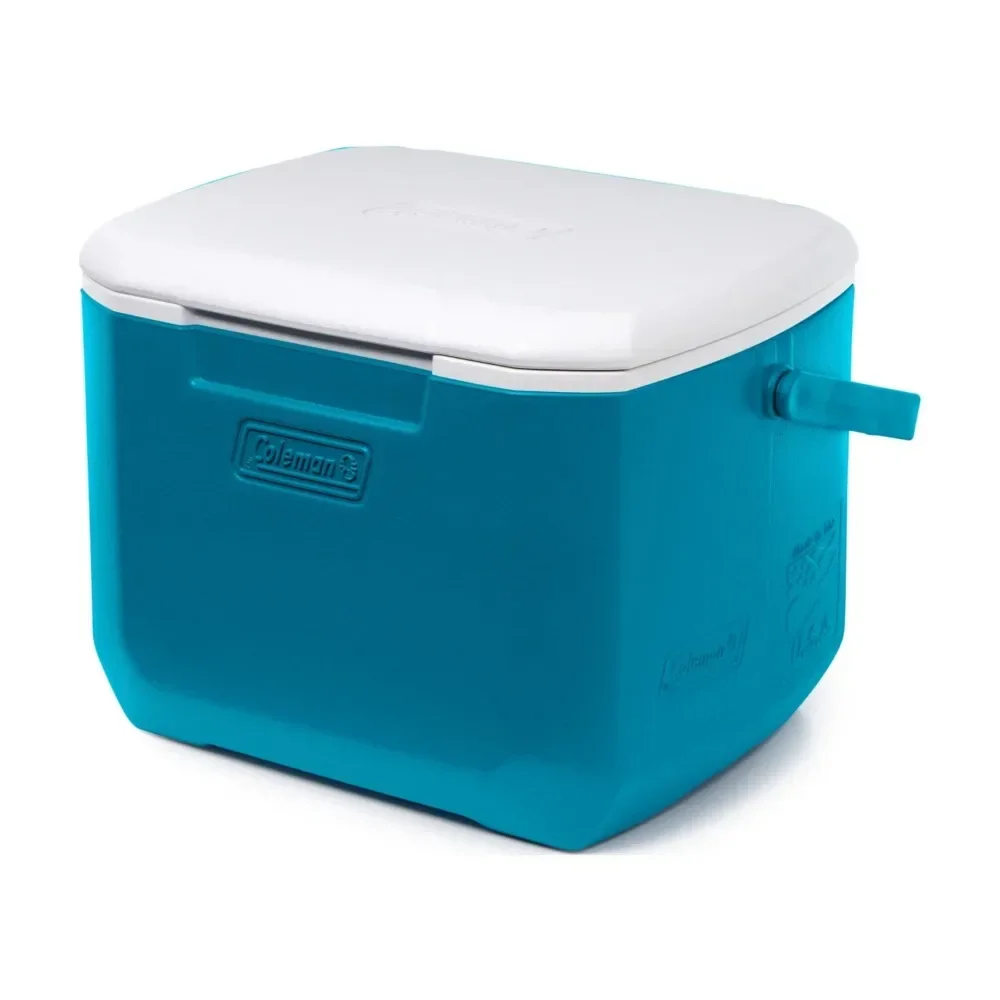 

-Chiller 16-Quart, 11 Can Portable Hard Cooler, Blue, Top's Smoother Surface Cleans Down Easily, Holds Up To 11 Cans With 8 Lbs