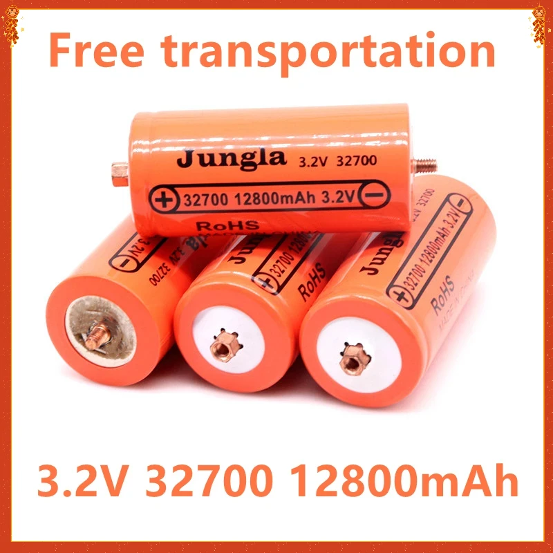 

10PCS 32700 12800mAh 3.2V Lifepo4 Rechargeable Battery Professional Lithium Iron Phosphate Power Battery with Screw