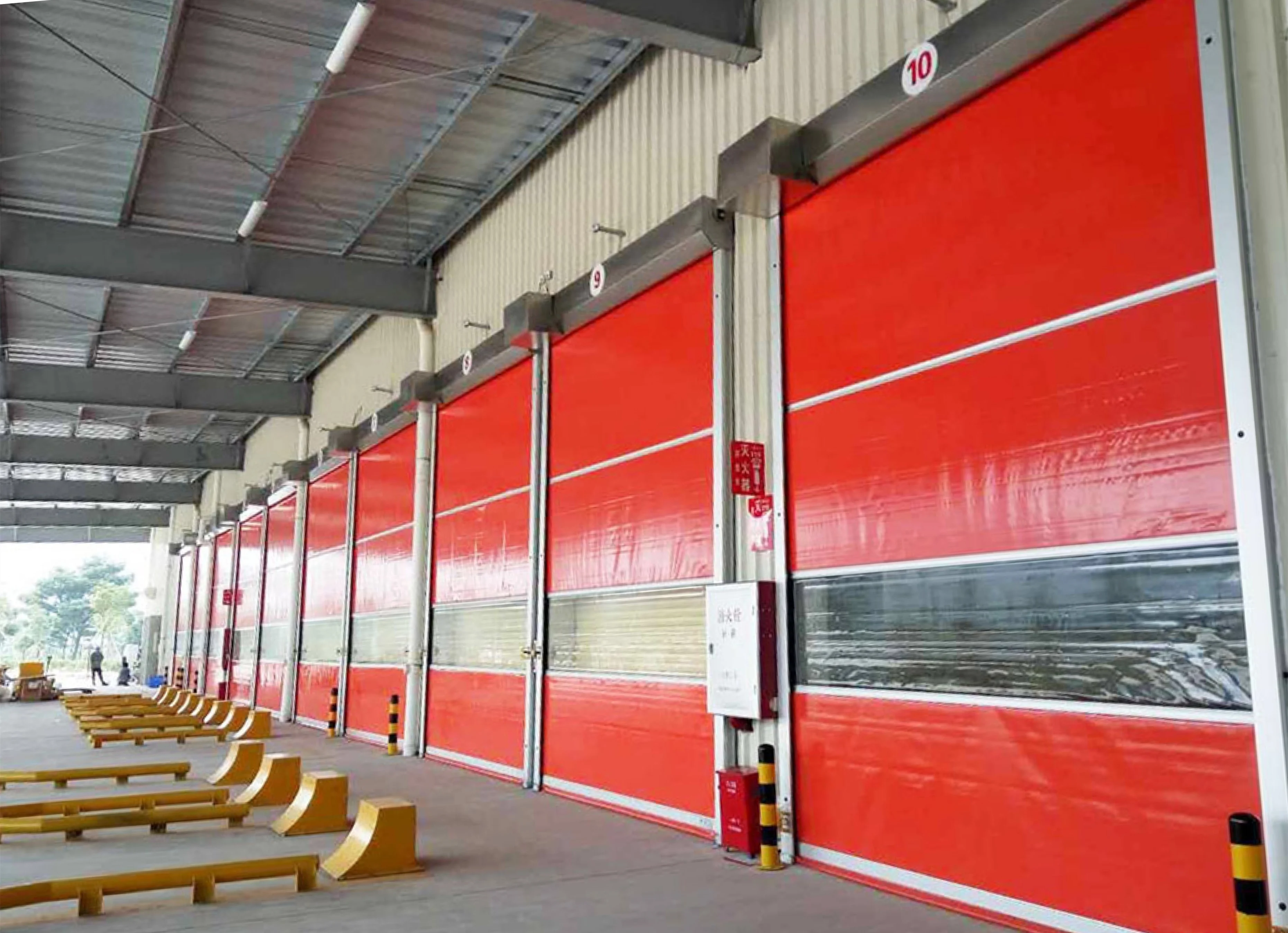 Full Automatic Industrial High Speed Fabric Rapid Rolling Shutter Doors