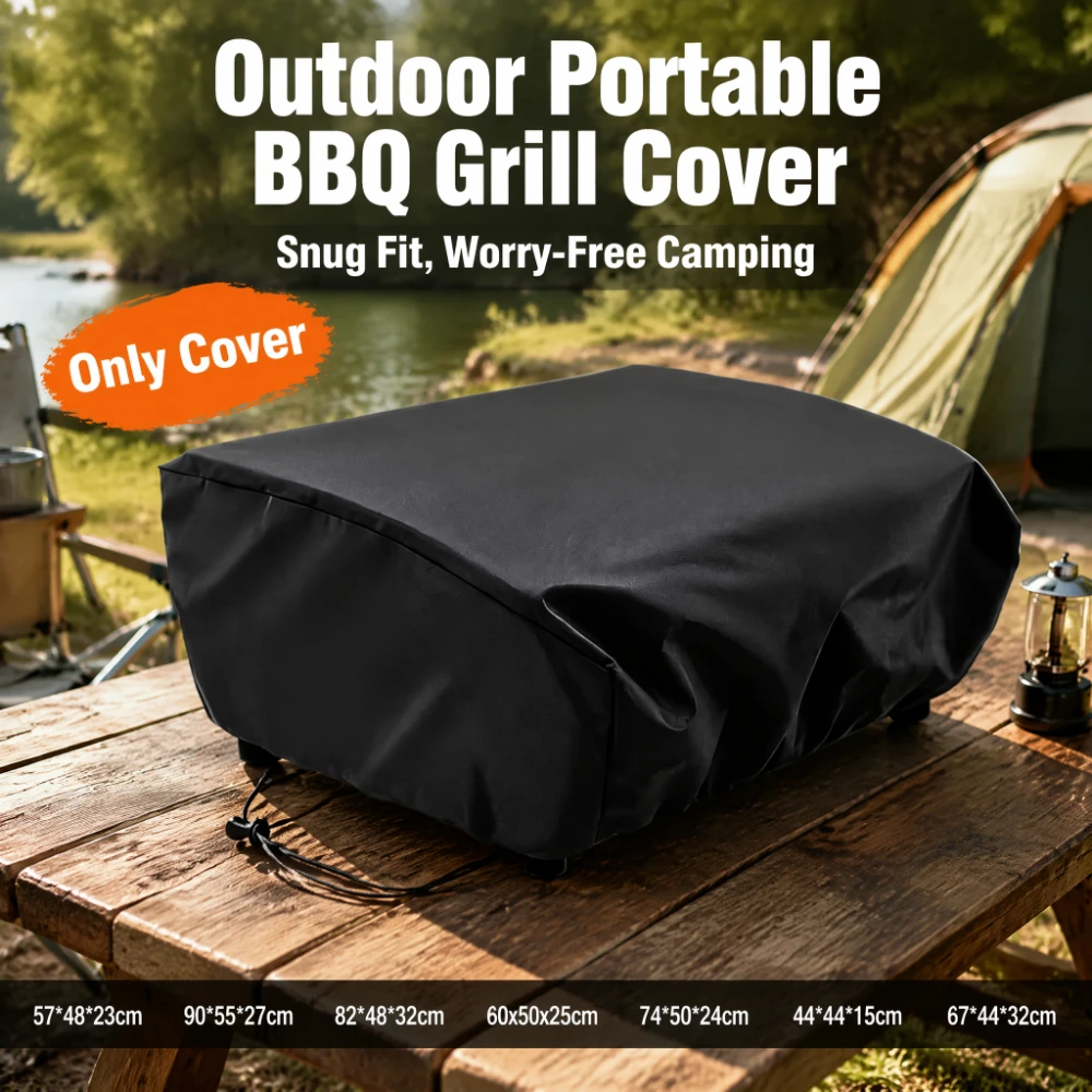 Heavy Duty Outdoor Griddle Cover, 210D Polyester, Compatible with 17–35 Inch Tabletop Gas Grills