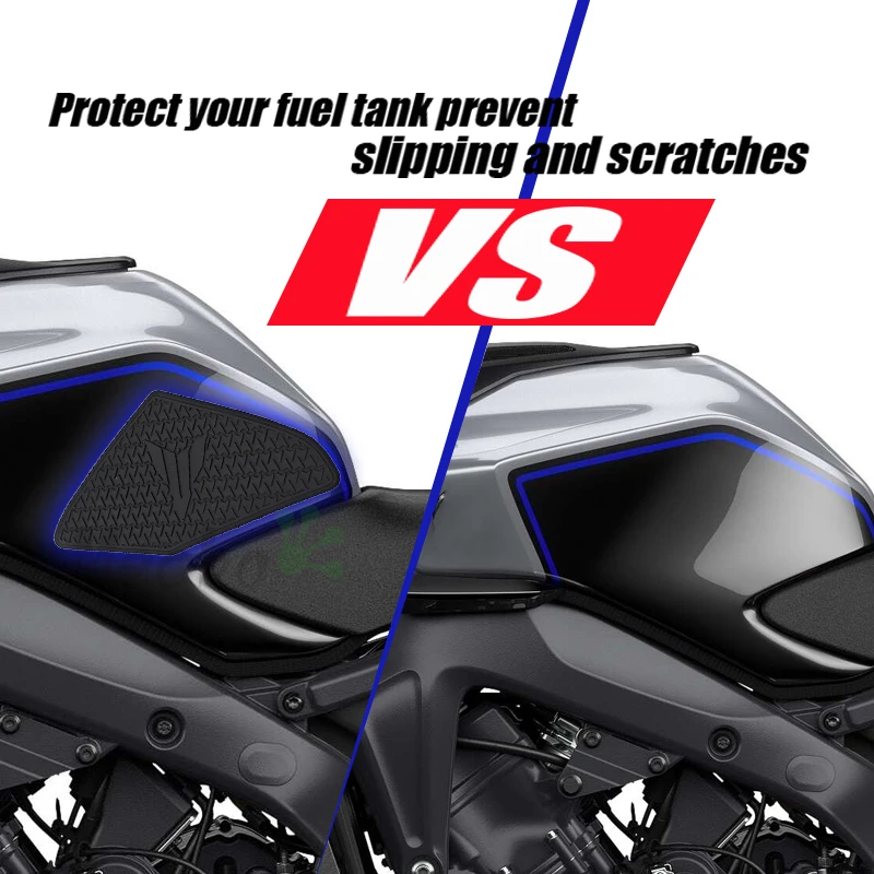 MT09 2024 2025 Tank Pad Motorcycle Accessories Fuel Tank Pad For YAMAHA MT-09 mt09 Non-slip Side Fuel Tank Waterproof Pad