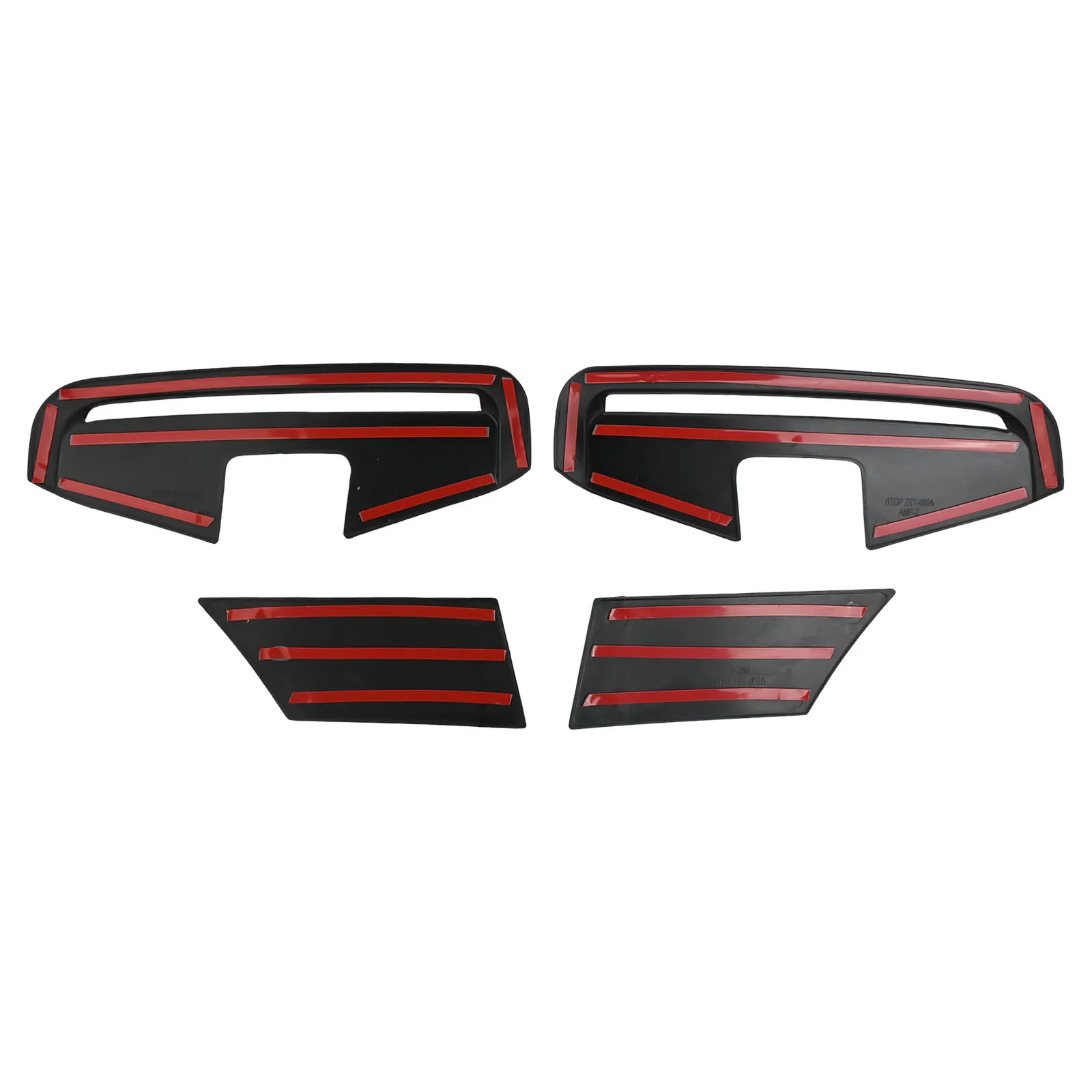 

Easy Install Car Vent Trims Car Aesthetics Gloss Black Gloss Black Trim Optical Effect Sleek Appearance Unique Design