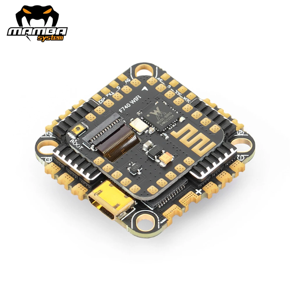 

DIATONE MAMBA F740 MK4 AIO Flight Controller W/ BLHeli_32 F40_128K 40A ESC BASIC/WIFI SpeedyBee App 25.5mm 3-6S for RC FPV Drone