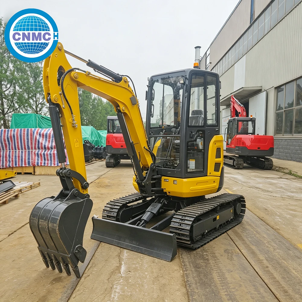 

CNMCMini Excavator 2.6 Ton Crawler Hydraulic Small Digger Backhoe Excavator Multifunctional CE EPA Certification Farm Garden Use
