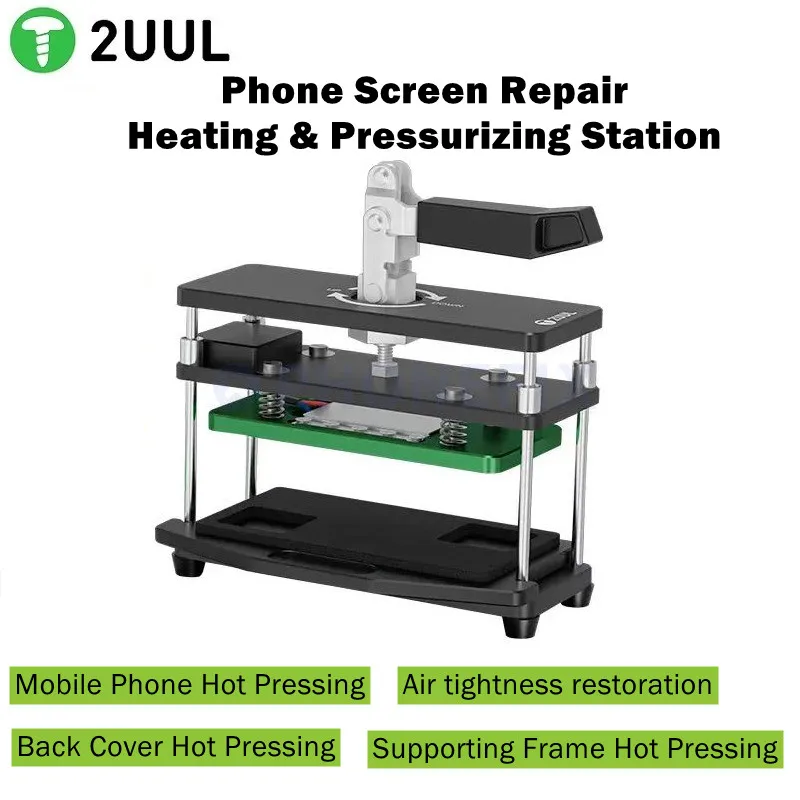 

2UUL LCD Screen Heating and Pressurizing Platform For Phones Screen Lamination Retaining Maintenance Back Cover Hot Pressing