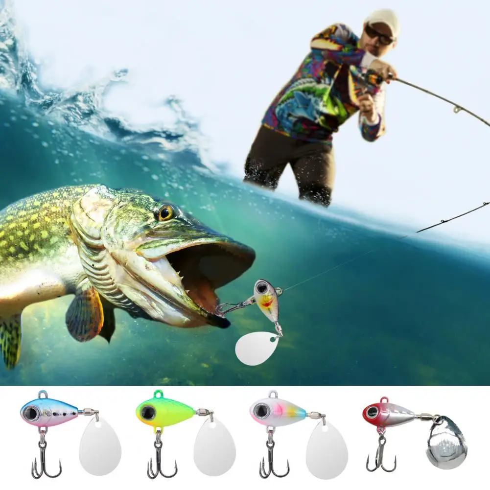 Fishing Lure with Spinner High-quality Vib Fishing Lure with Treble Hook for Freshwater Fishing for Walleye for Ultimate