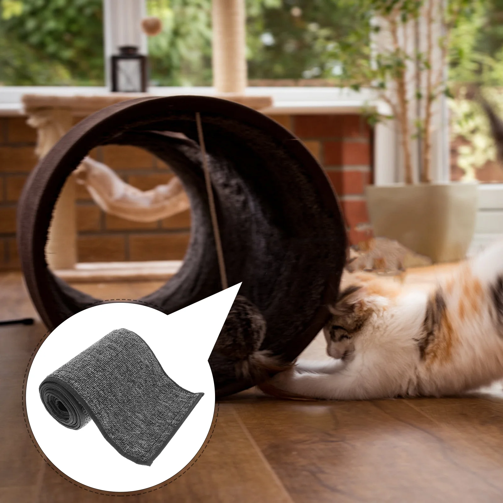 

Cat Wheel Mat Replacement for Exercise Wheel Part Non-Skid Cat Scratching Pad Adjustable Soft Cushion for Kitten Running