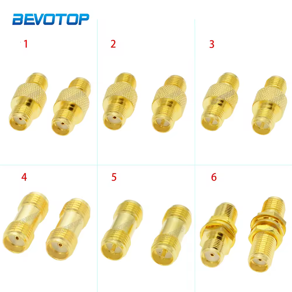 10 unids/lote SMA hembra Jack a SMA hembra Jack Raido antena RF Coaxial adaptador conector convertidor