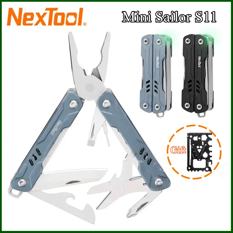 

NexTool 12 In 1 Mini Sailor Pliers S11 Multi Tool Folding Scissors Screwdriver Portable EDC Knife Outdoor Equipment Hand Tools