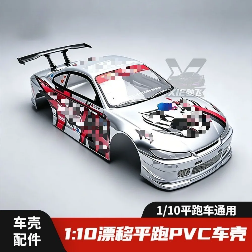 1/10 RC On Road Racing Car Body Shell Custom PVC 190mm Body Width With Light Cups Rear Spoiler For RC Drift Car Chassis