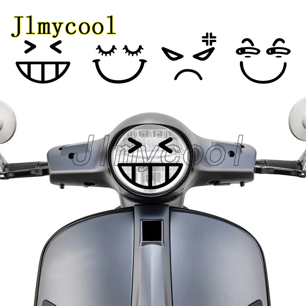 

For PIAGGIO Vespa Primavera 50 125 Sprint 50 125 GTS GTV 300 250 SUPER Motorcycle Headlight Sticker Expression Decals Decoration