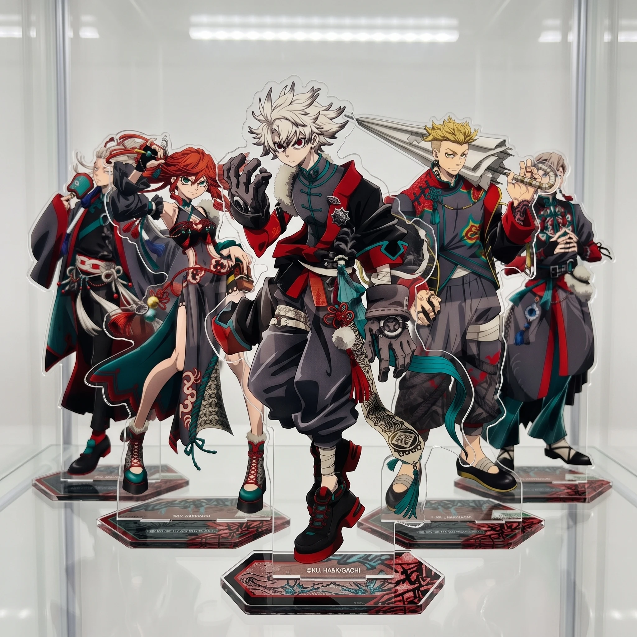 Hot Anime 15cm Acrylic Stand Keychain Gachiakuta GACHI Rudo Zanka Enjin Character Board Standing Sign Desktop Ornament Gifts