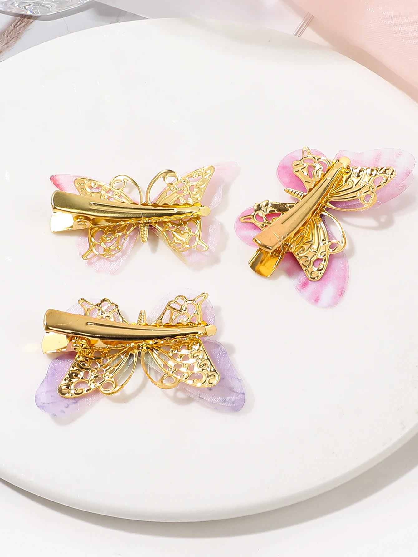 6 Pieces Butterfly Hair Clips, Super Cute Kids Princess Hair Accessories, Bangs Clips Side Clips for Girls Kids Hair Jewelry Acc