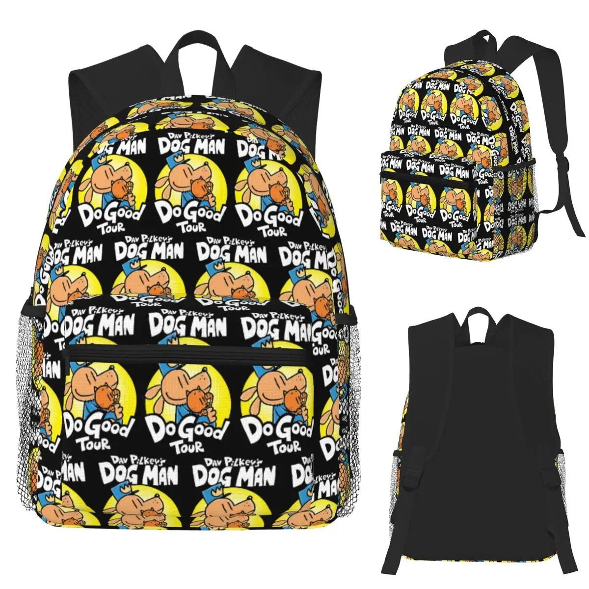 

Студенческий рюкзак Dog Man Do Good Tour, школьная сумка, походный дорожный рюкзак для мальчиков и девочек, сумка для книг, сумки на плечо
