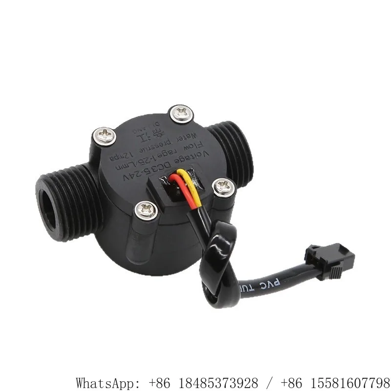 G1/2 Plastic Hall Water Flow Sensor S201E Pulse Output Flow Transducer for Water Dispenser Solar Water Heater