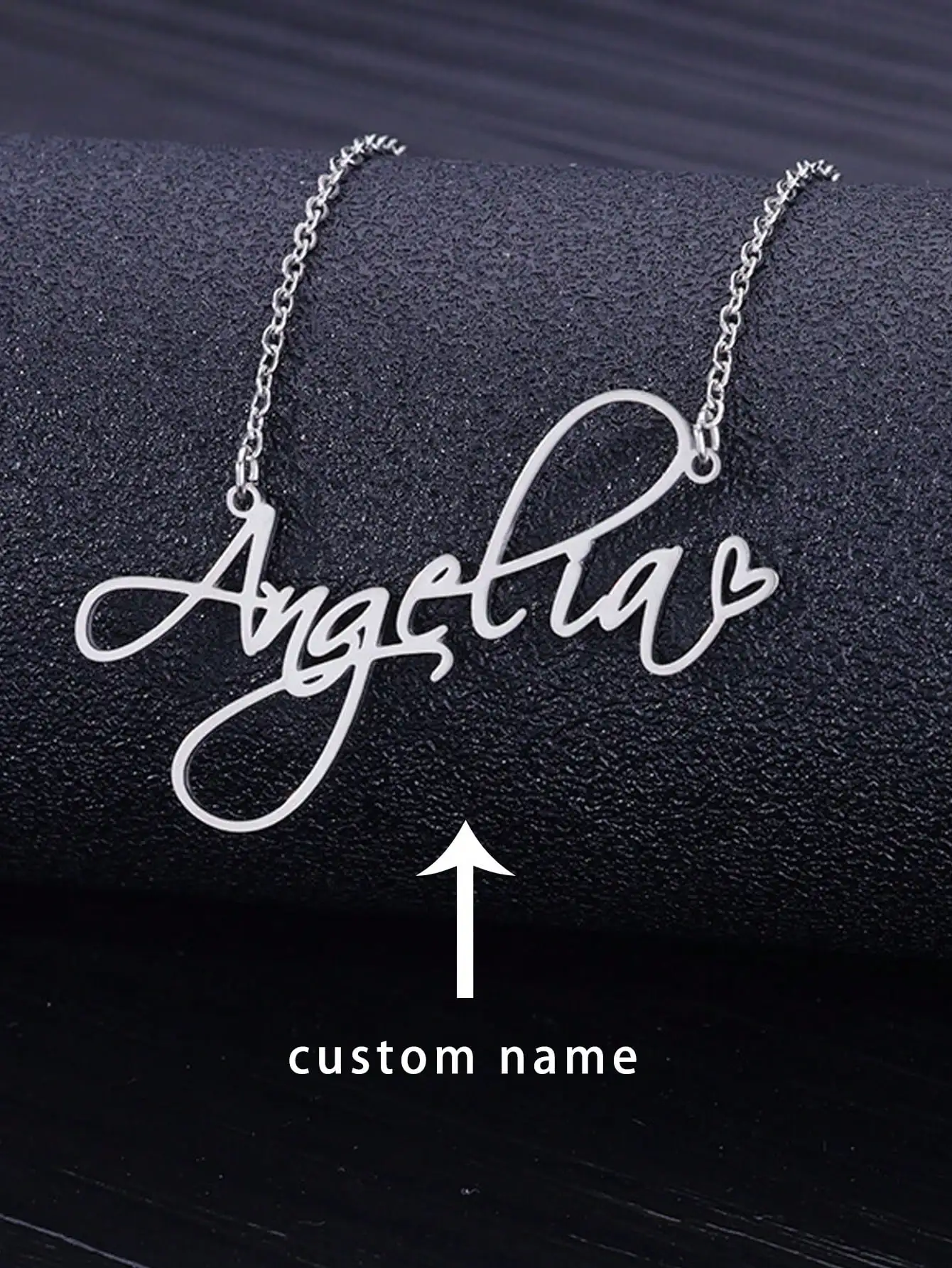 Custom 18K Gold Name Necklace, Personalized Gift for Her