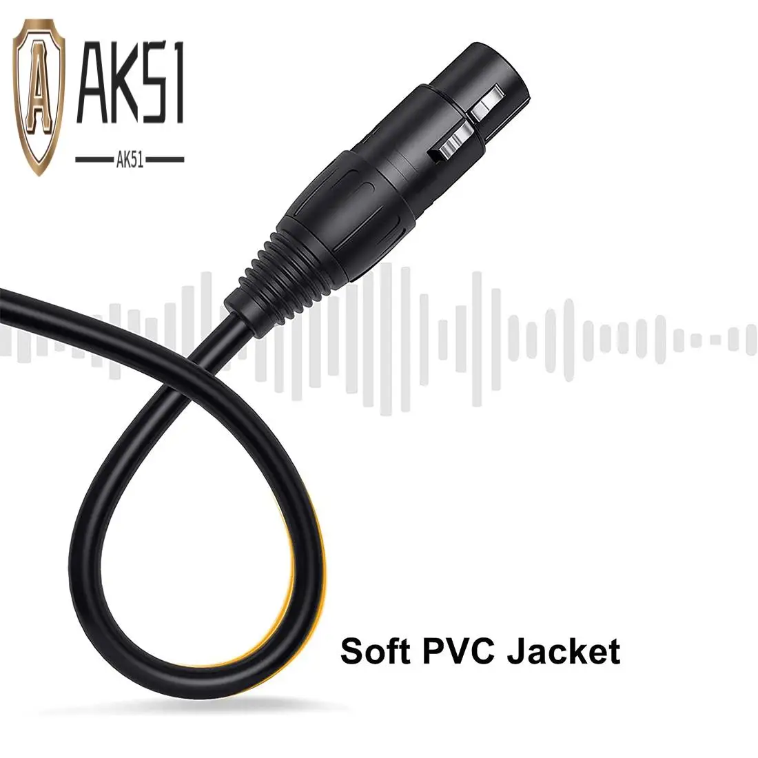 

AK51-XLR Y-образный разветвительный кабель, XLR «папа» на двойной XLR «мама» для микрофона, Y-образный шнур, сбалансированный патч-кабель для адаптера микрофона — 50 см
