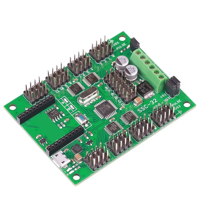 Servomoteur multicanal N11R-SSC32-V2.5, 32 canaux, avec Interface USB XBEE, compatible PC-MAC LINUX pour araignée Hexapod, Robots bipède