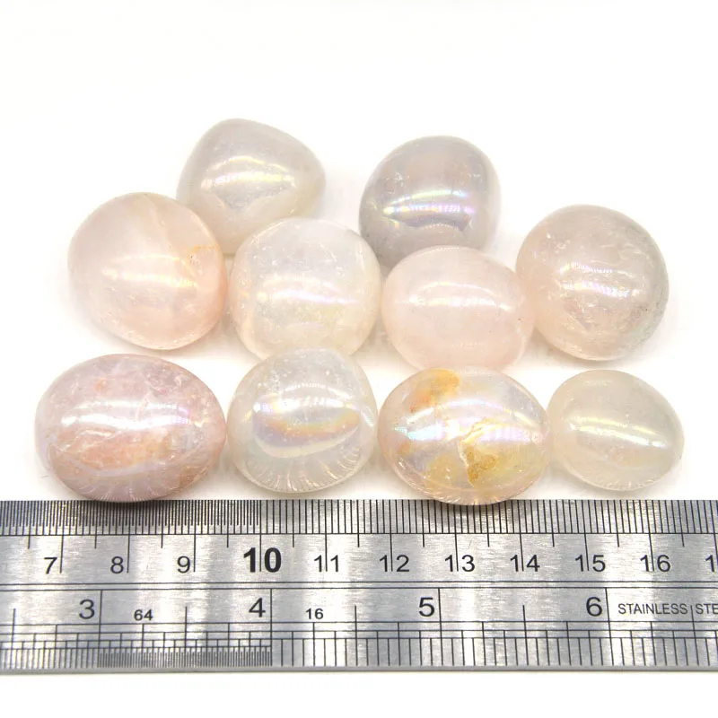 Natural Electroplating Color Rose Quartz Crystals Quartz Healing Stones Specimen Decor Bulk Tumbled Gemstone Home Decoration